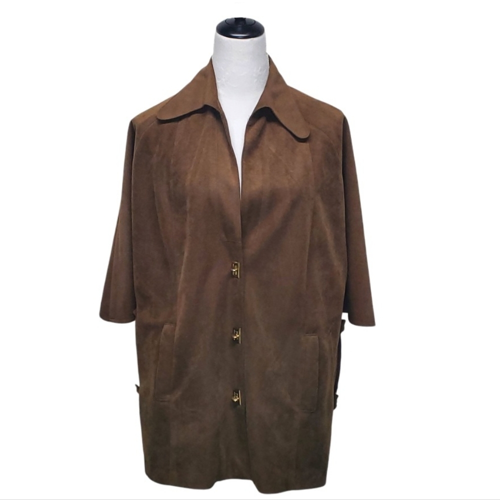 MJ Seattle Brown Cape True Vintage Jacket Size XL